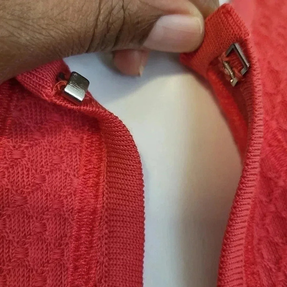 Misook Textured 3/4-Sleeve Career Wear Contemporary Chic Jacket in Sorbet(S) - Picture 8 of 10